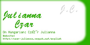 julianna czar business card